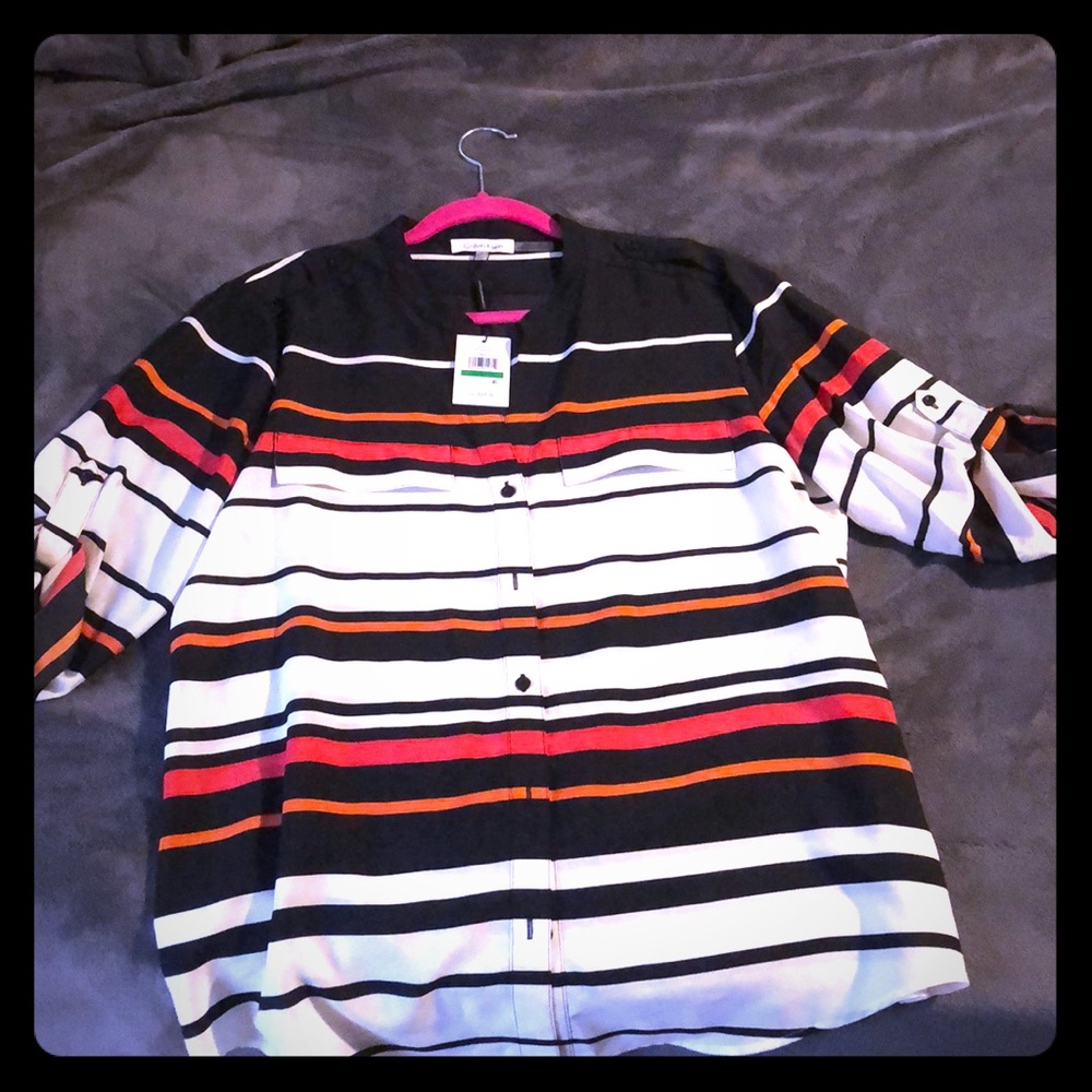 Calvin Klein striped button down